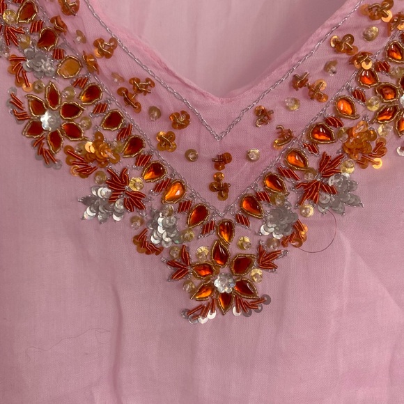 Pink cotton beach tunic size M by Margaret loves Pete. - Picture 5 of 12